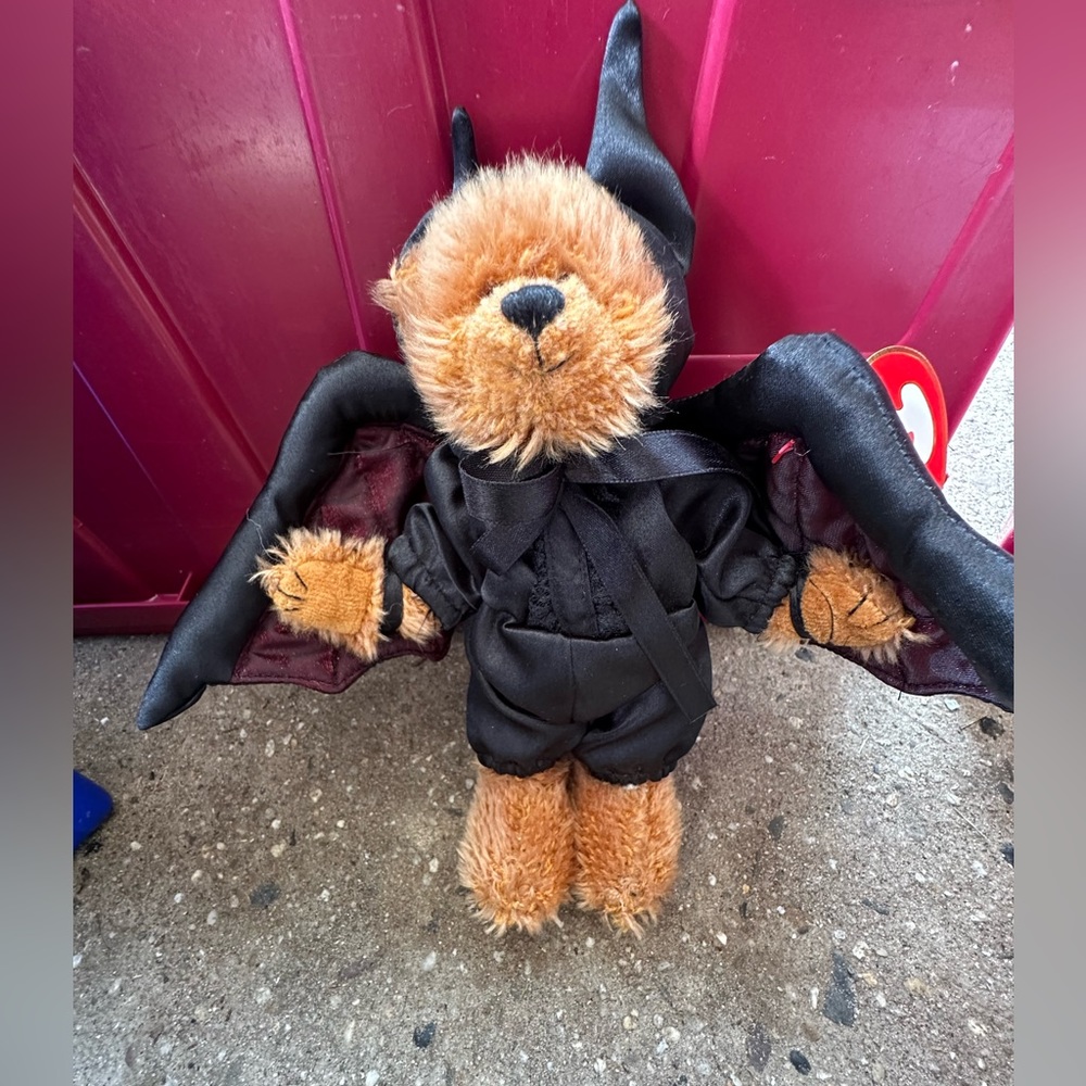 TY Beanie Vlad the Bat Bear Vampire! 9"